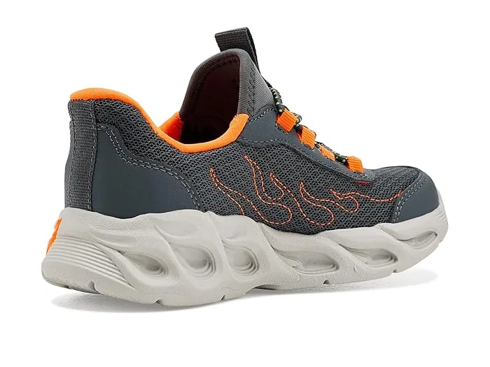 Кроссовки со светящимися вставками Thermo-Flash 2.0 SKECHERS KIDS, Charcoal/Orange — фото 4