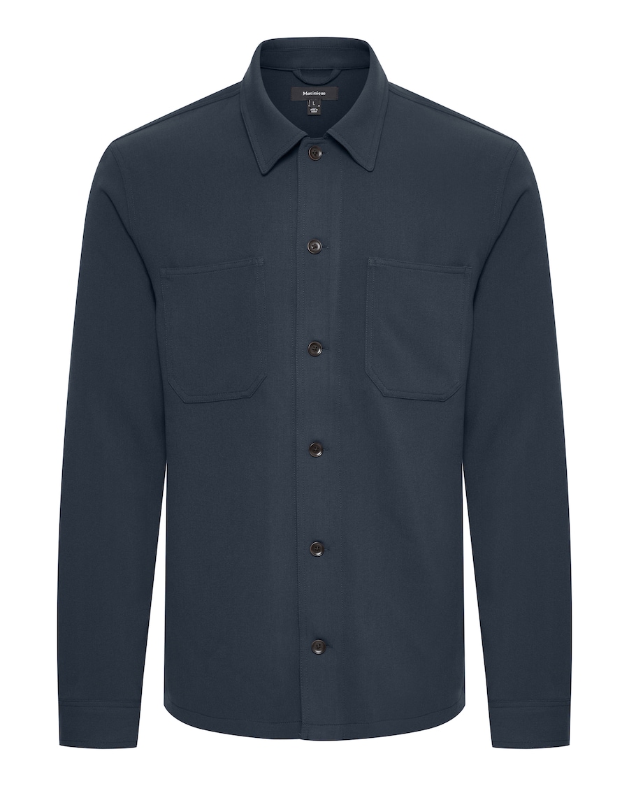 

Рубашка на пуговицах классического кроя Matinique Pelton, темно-синий