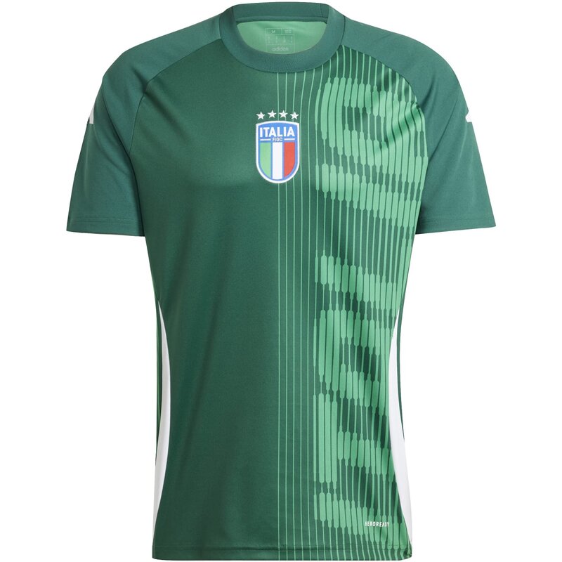 

Футболка болельщика сборной Италии перед матчем Adidas, цвет drkgrn