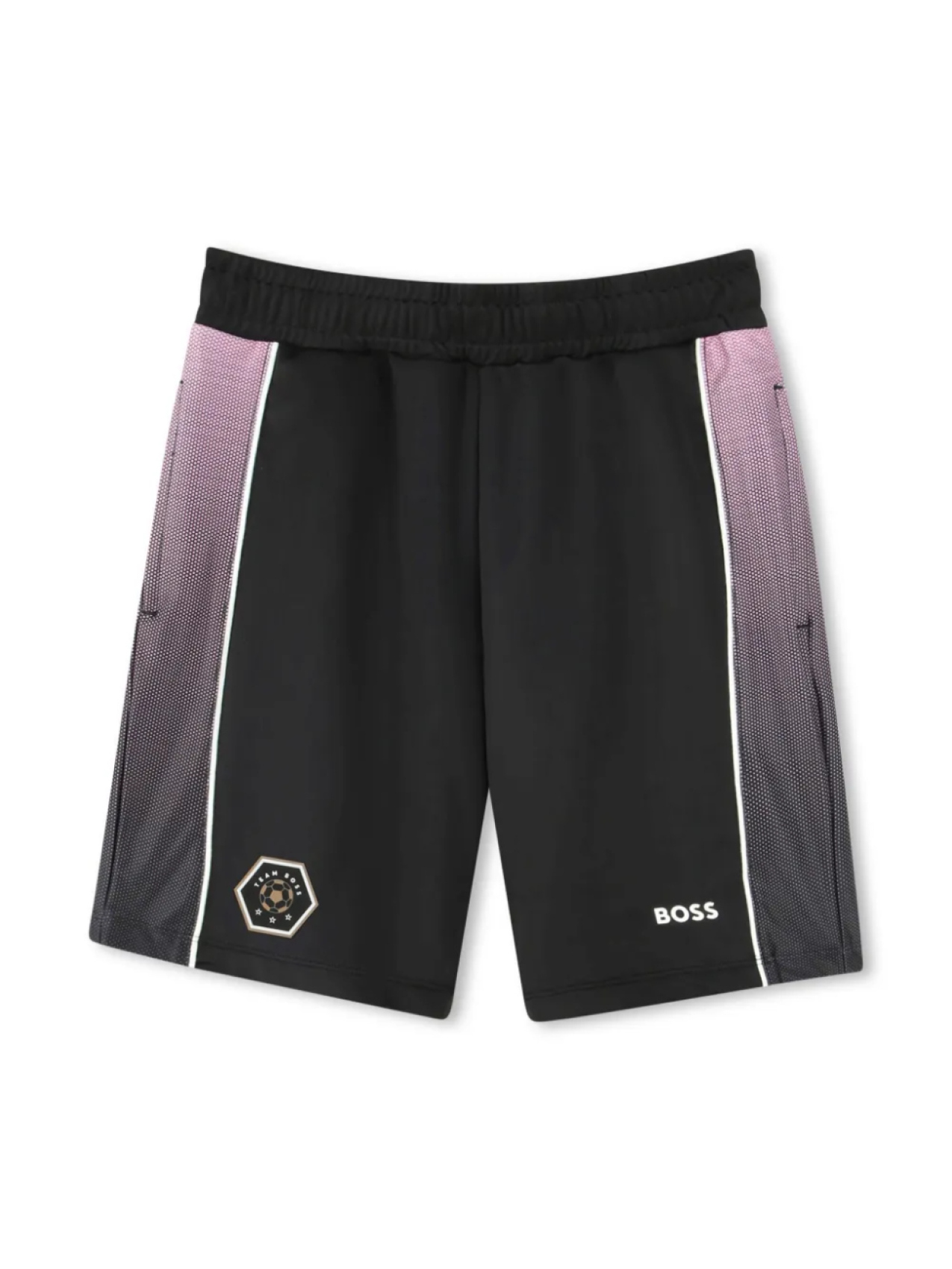 

BOSS Kidswear спортивные шорты со вставками, черный