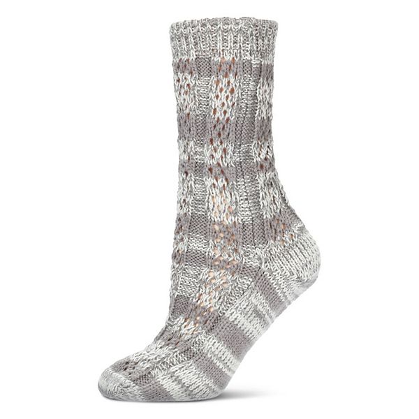 

Полосатые гольфы Legion chunky knit Memoi, Steel Gray