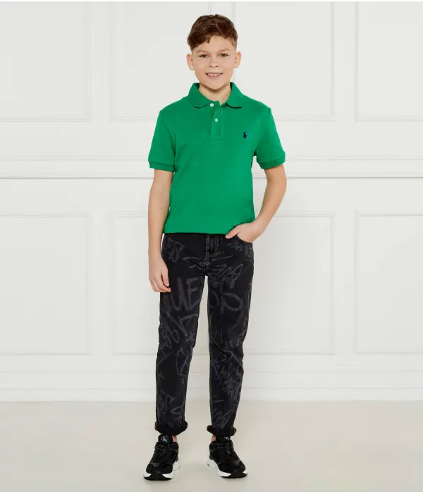 Футболка поло Slim fit Polo Ralph Lauren, зеленый — фото 2