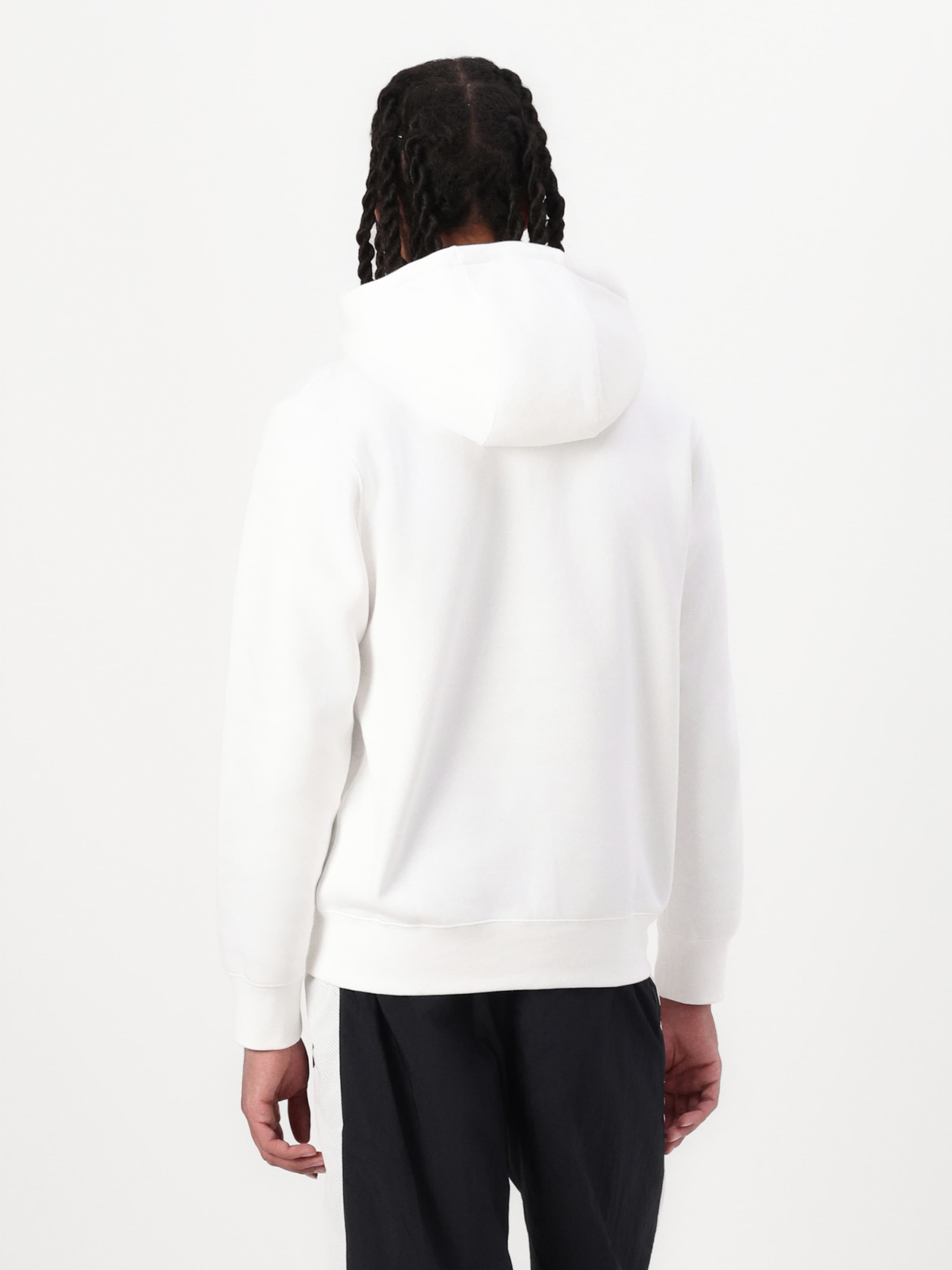 Nike Sportswear Толстовка с молнией 'CLUB' в белом цвете — фото 3