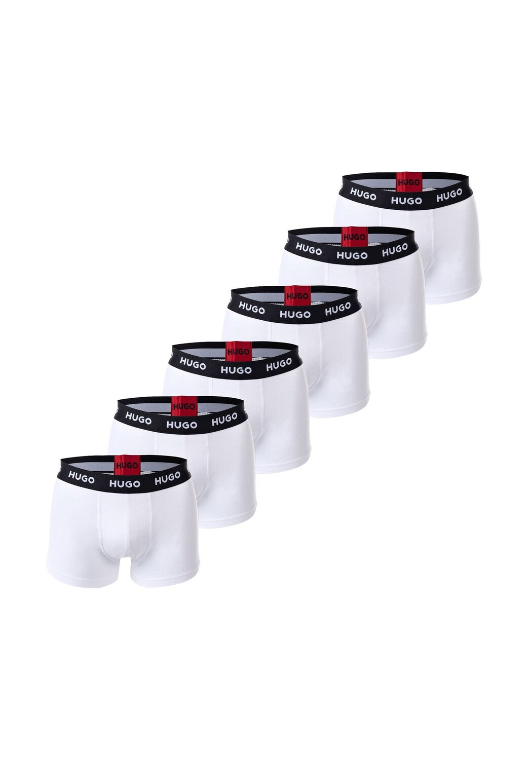 

Мужские шорты-боксеры, 6 шт. - трусы-боксеры, 6 шт., логотип, хлопок стрейч HUGO