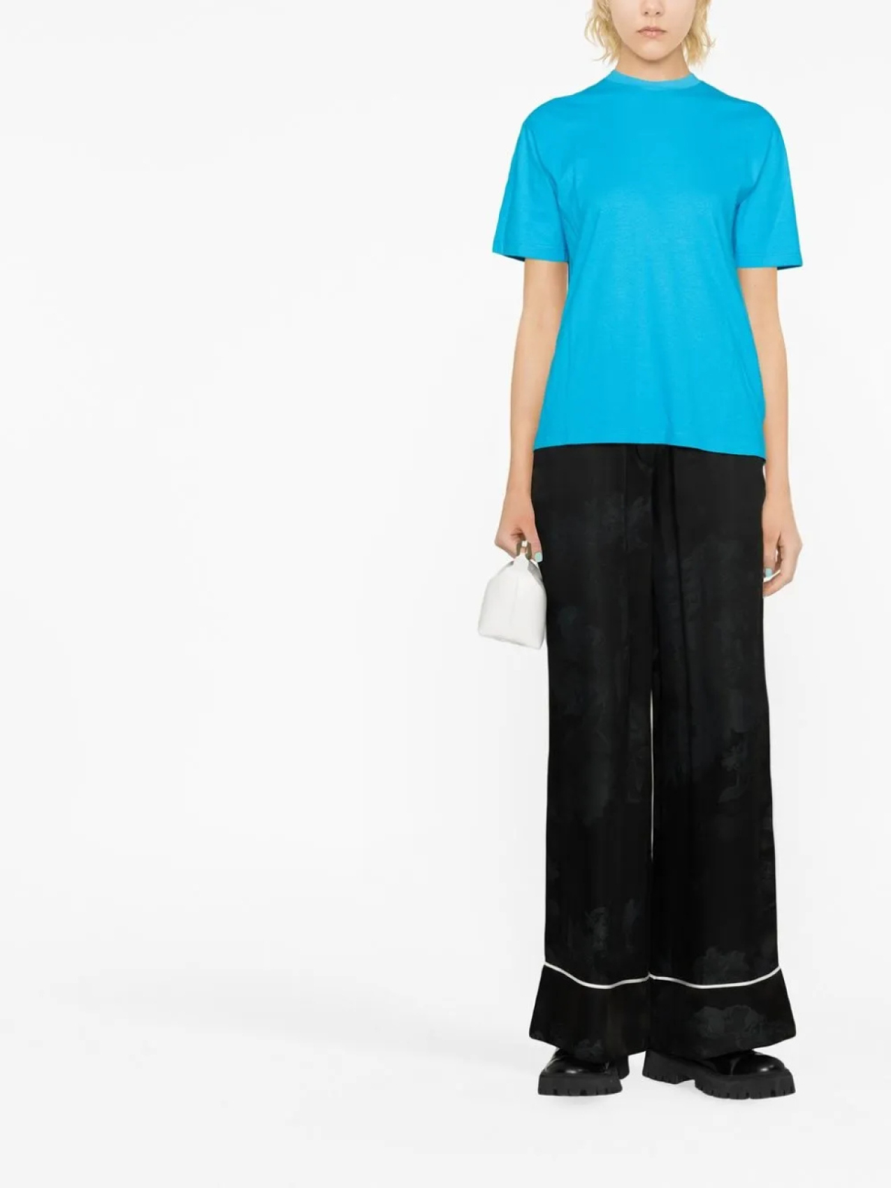 Off-White футболка с короткими рукавами и полосками Diag, синий — фото 2