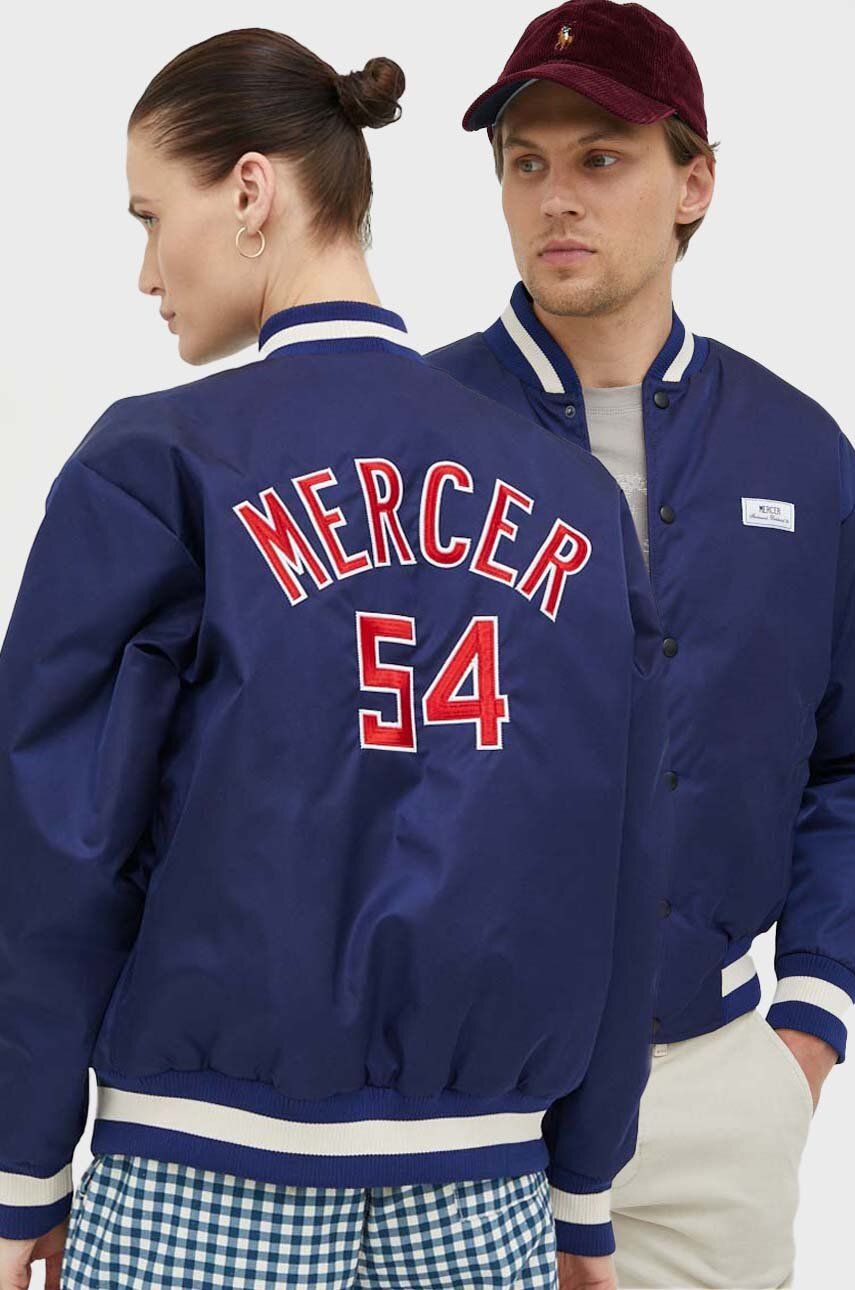 

Куртка-бомбер The Mercer Brand, темно-синий