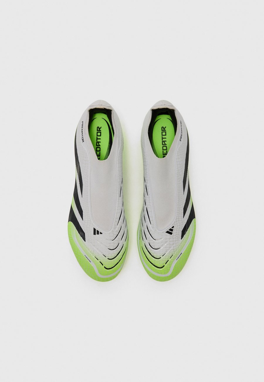 Кроссовки Adidas Performance PREDATOR LEAGUE LACELESS FIRM GROUND/MULTI GROUND FOOTBALL BOOTS, White/Core Black/Lucid Lemon/White — фото 4