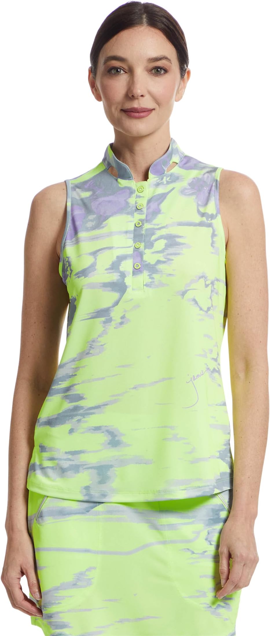 

Топ Jamie Sadock Popcorn Crunchie Sleeveless Top, цвет Glow