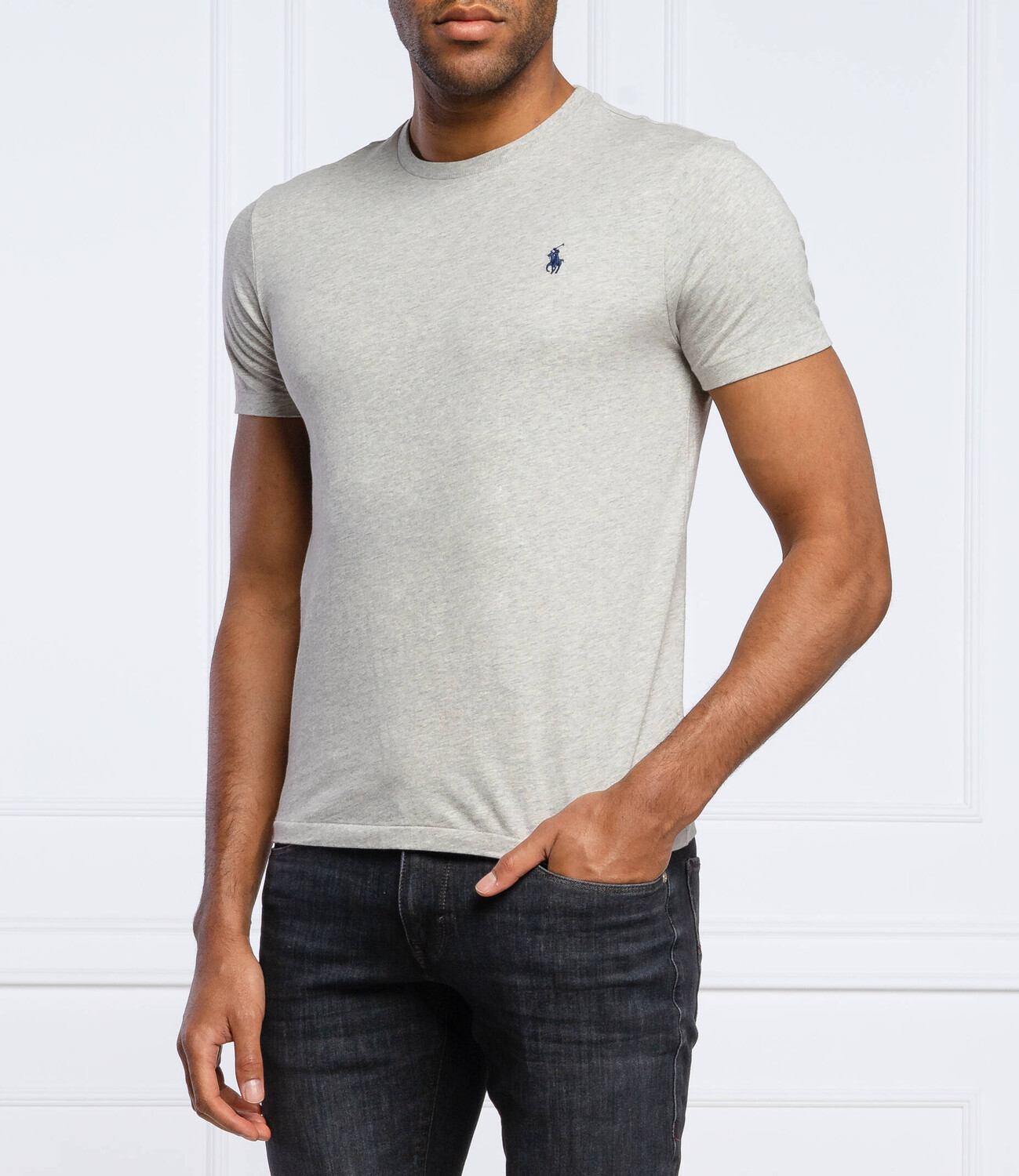 

Футболка POLO RALPH LAUREN slim fit, серый