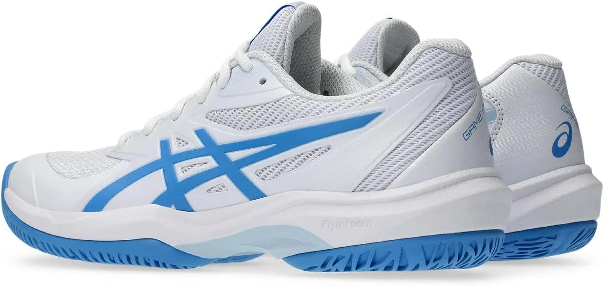 Кроссовки теннисные ASICS Game FF, бело-голубые — фото 2