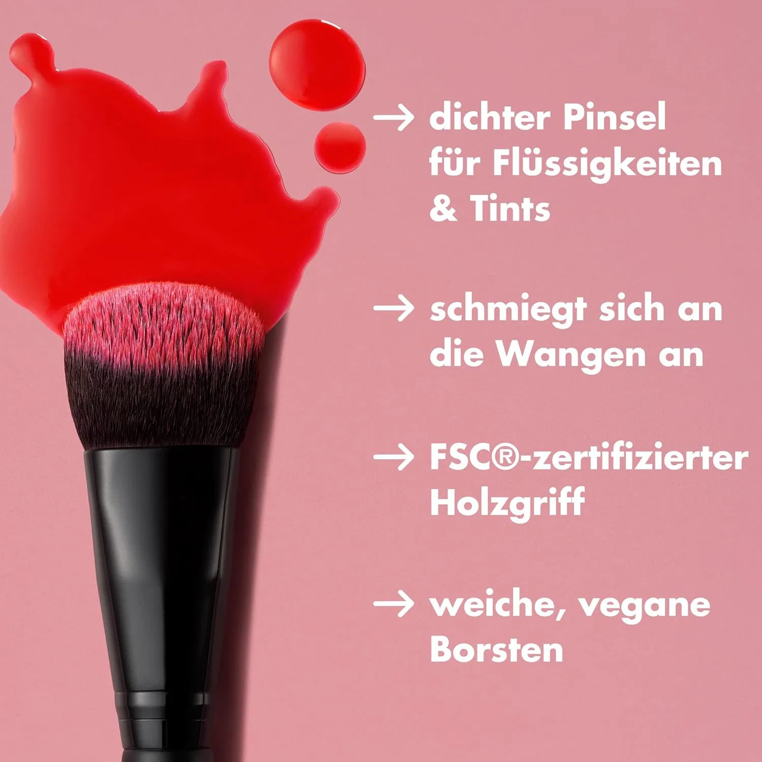Кисть для жидких румян «Stain & Tint Blending Brush» от e.l.f. E.L.F. — фото 4