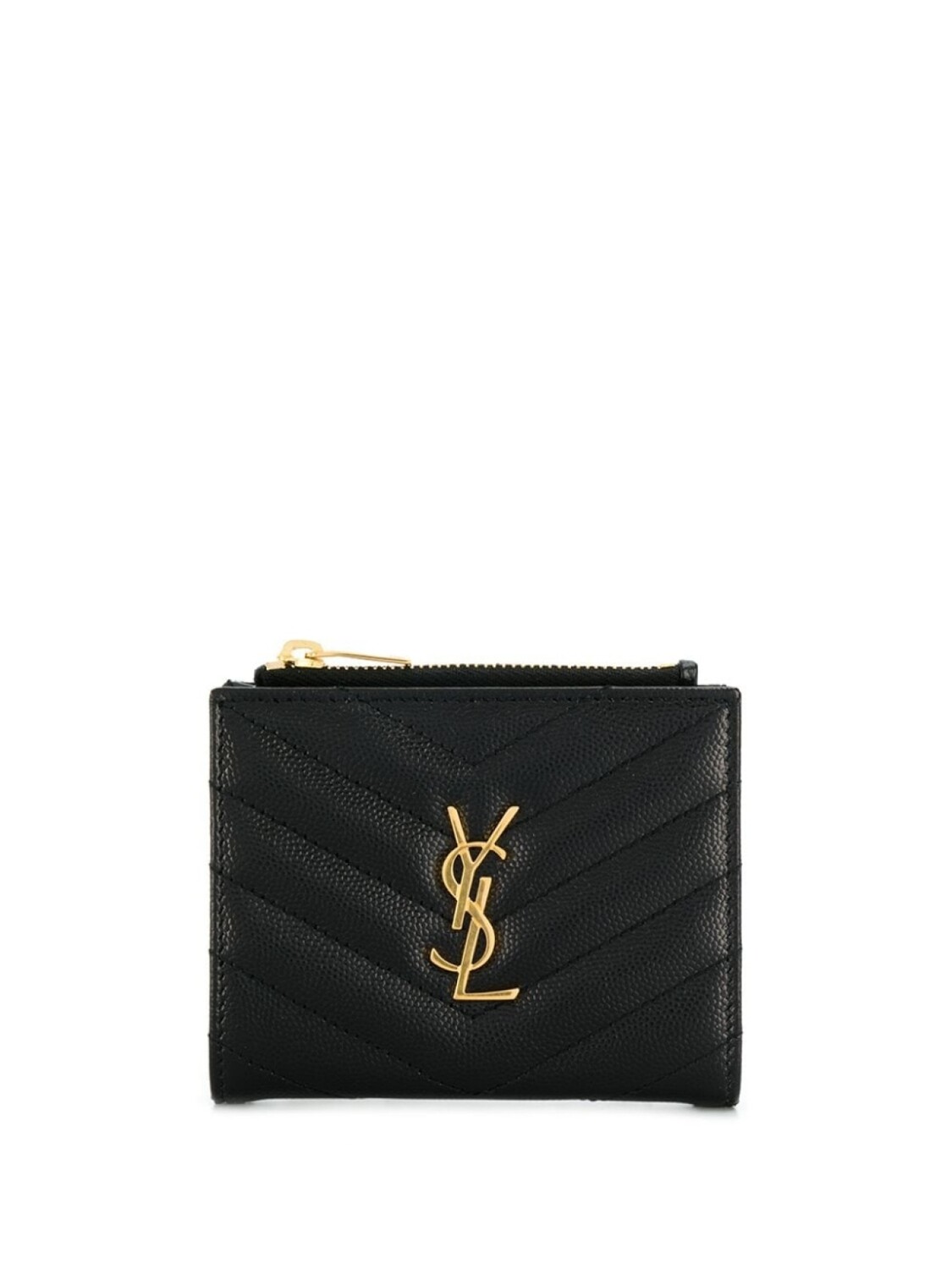 

Saint Laurent картхолдер с логотипом, черный