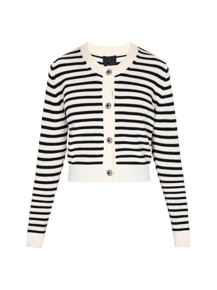 

Спортивная куртка DreiMaster Klassik, цвет offwhite black stripe
