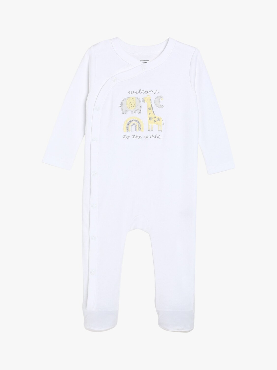 

Комбинезон для сна Mini Cuddles Baby Welcome to the World, белый