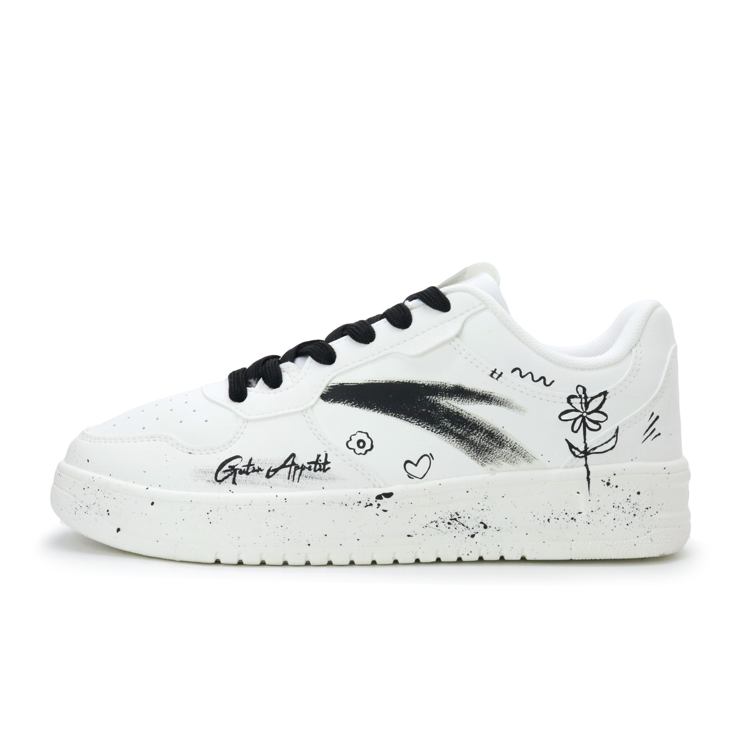 

Anta Свободные, износостойкие низкие скейтбордистские кроссовки унисекс белого цвета