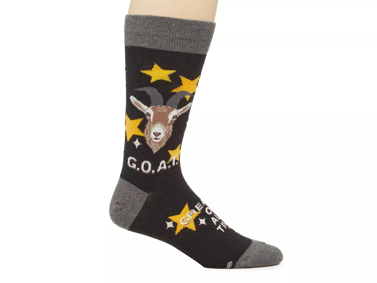 

Мужские носки Socksmith GOAT Crew, серые/черные/желтые