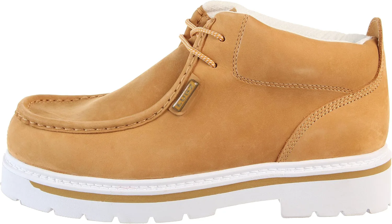 Мужские ботинки Lugz Strutt LX Moc Toe Retro Chukka Boot, белый — фото 4