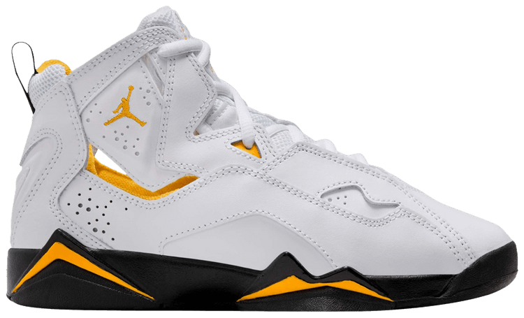 

Кроссовки Air Jordan Jordan True Flight GS 'White Yellow Ochre', белый