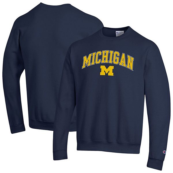

Мужской свитшот michigan wolverines с арочным логотипом в темно-синем цвете Champion