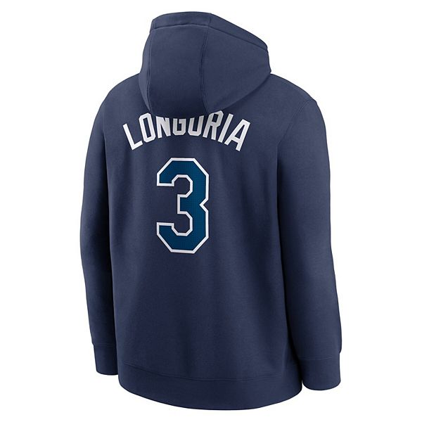 Толстовка с капюшоном Tampa Bay Rays с именем и номером игрока Эвана Лонгории Nike — фото 4