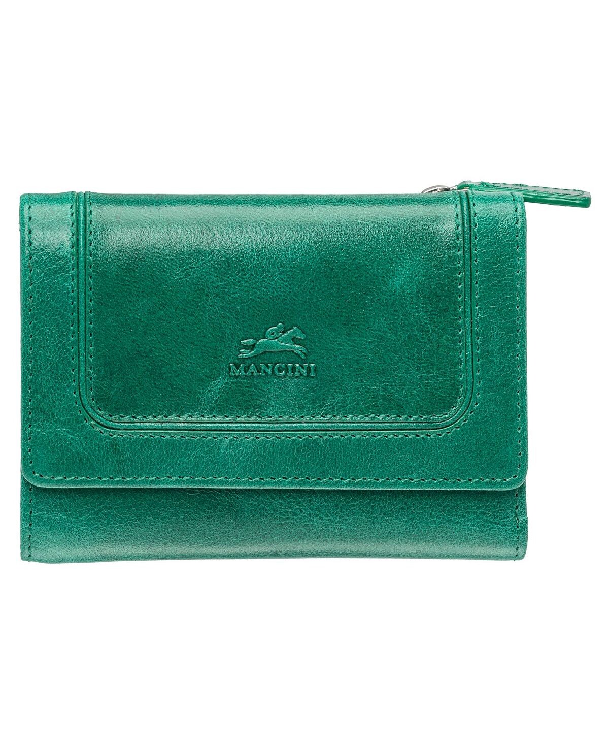 

Мини-кошелек-клатч South Beach с RFID-безопасностью Mancini, зеленый