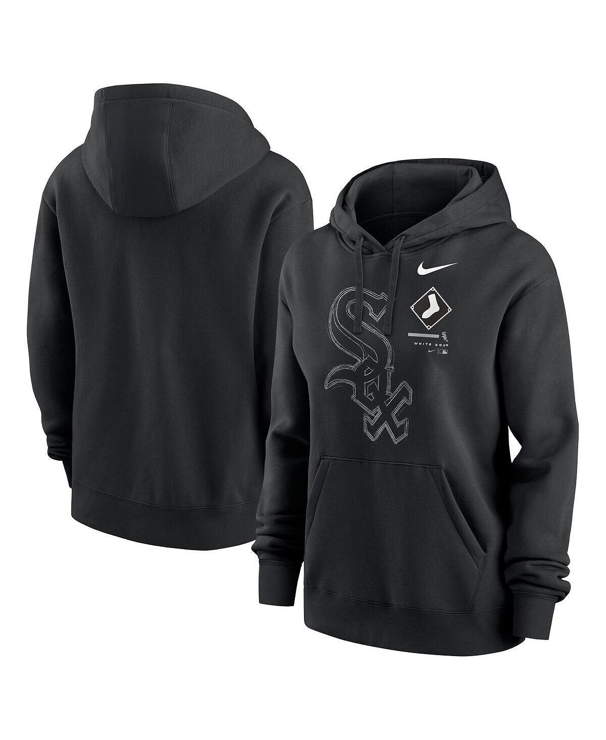 

Женский черный пуловер с капюшоном Chicago White Sox Big Game Nike, черный