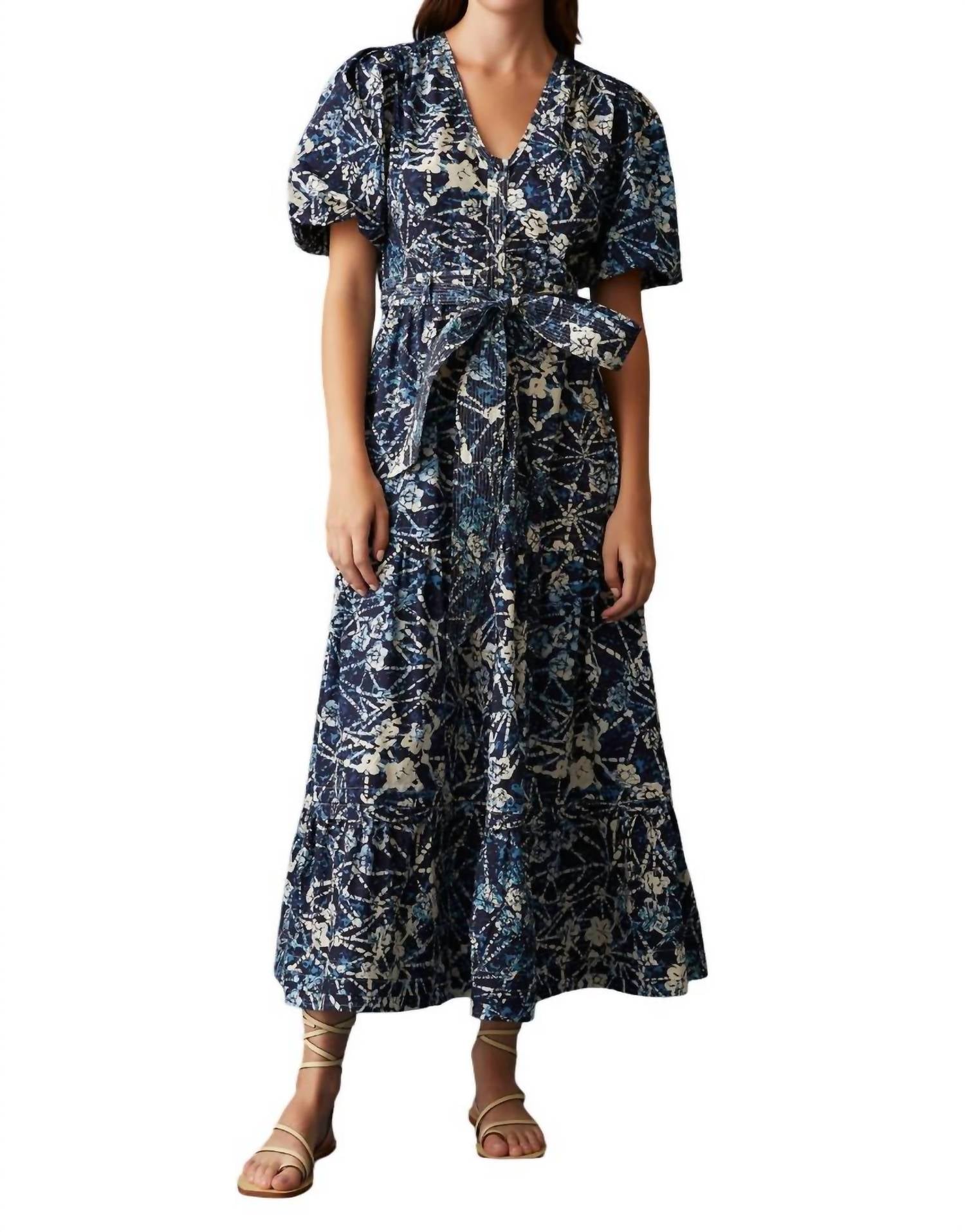 

Платье Натали в цветочек с батиковым принтом Marie Oliver, цвет batik floral
