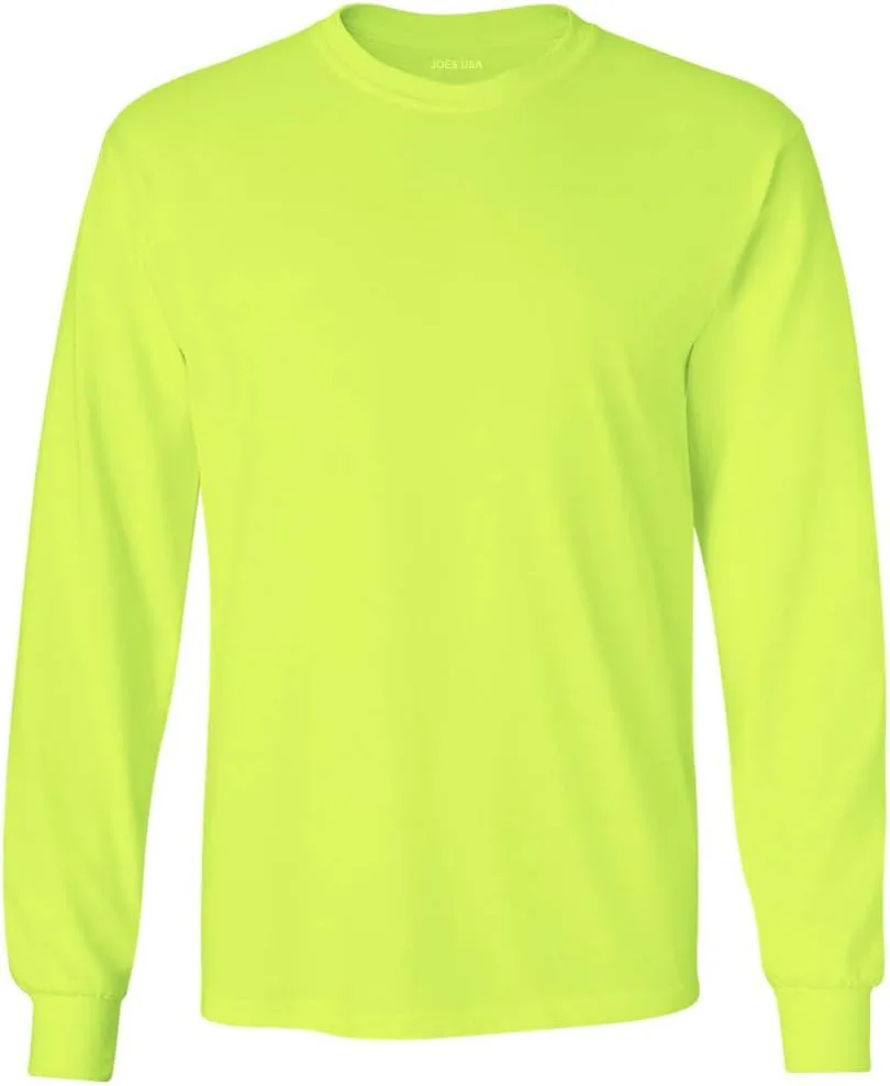 

Футболка Joe's USA мужская с длинным рукавом 50/50 Cotton/Poly Regular, Big & Tall