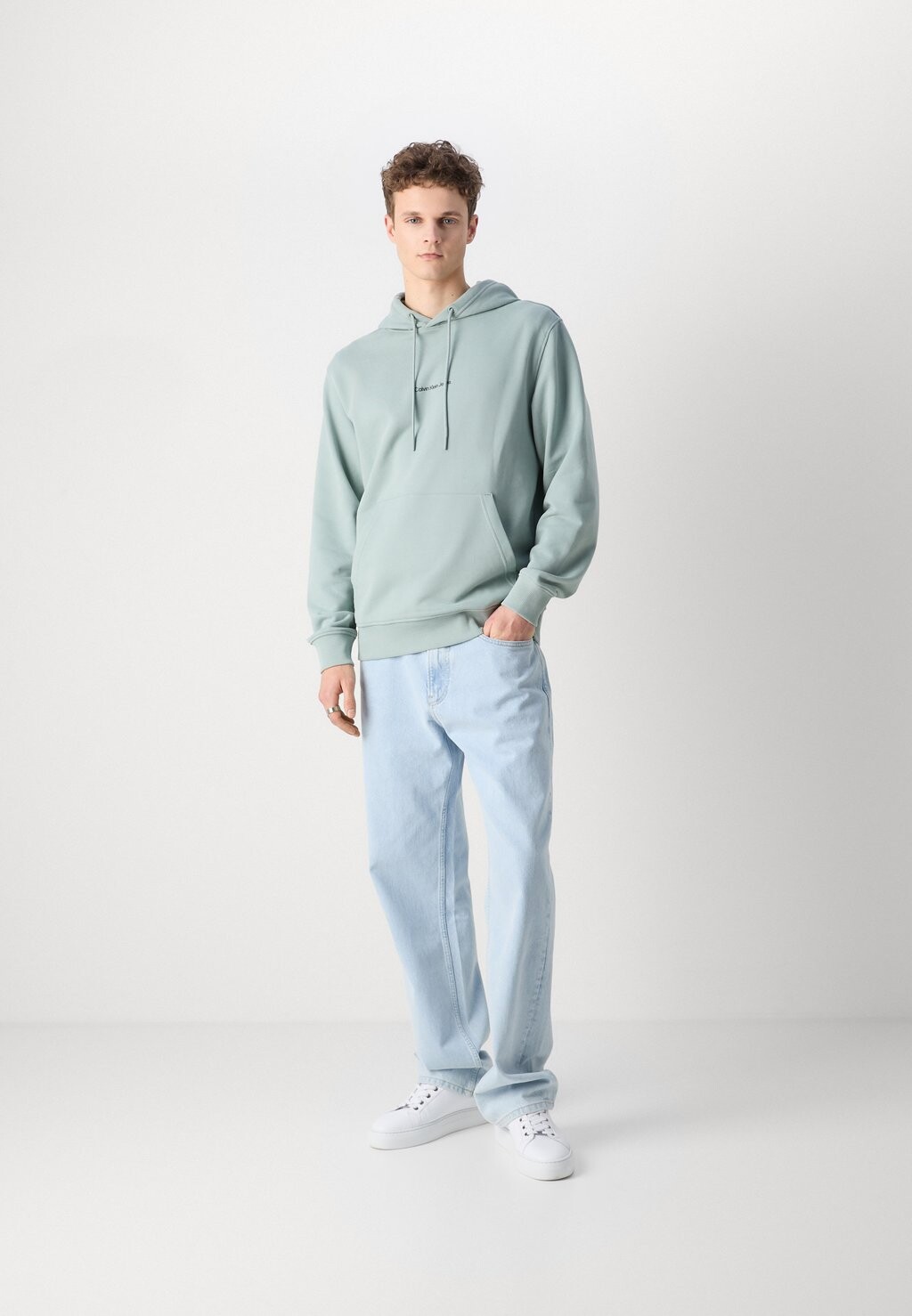 

Толстовка GRID MONOGRAM HOODIE Calvin Klein Jeans, серый