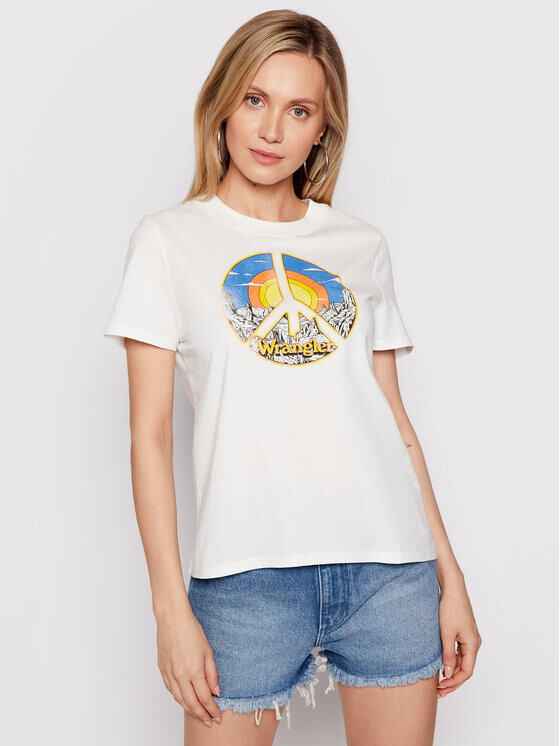 

Футболка стандартного кроя Wrangler, бежевый