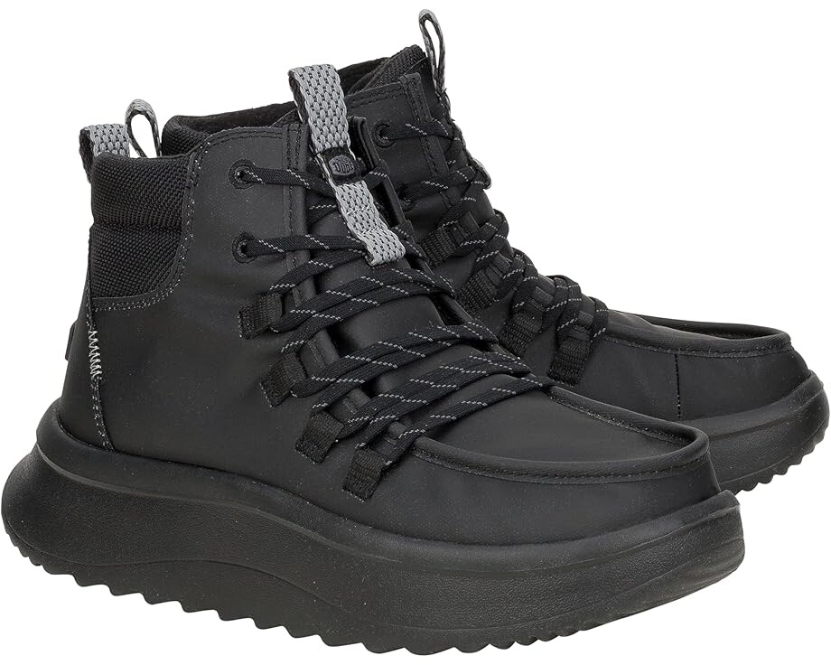 Ботинки Hey Dude Wendy Peak Apres Coated Twill, черный