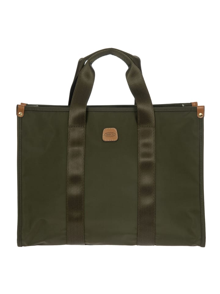 

Сумка-шоппер X-Collection M 40,5 см с отделением для ноутбука оливкового цвета BRIC`s