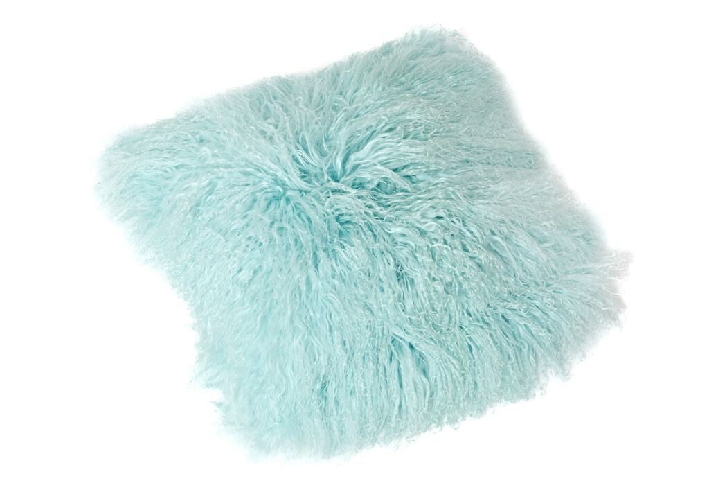 

Чехол на подушку Тибетский ягненок (без входа) JAY06 пастельно-синий 40х40см Reissner Lammfelle