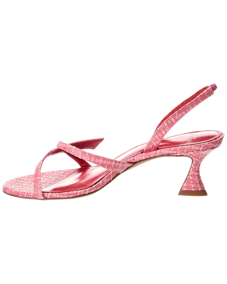 Alexandre Birman Tita Bell 60 Tweed Slingback Sandal, розовый — фото 2