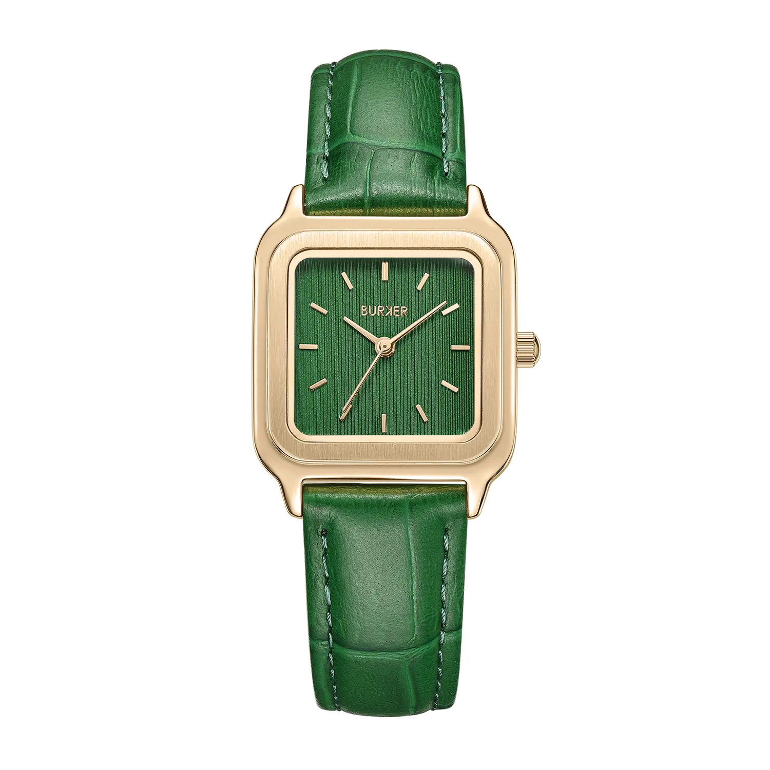 

Часы Macy Gold Green Leather Burker
