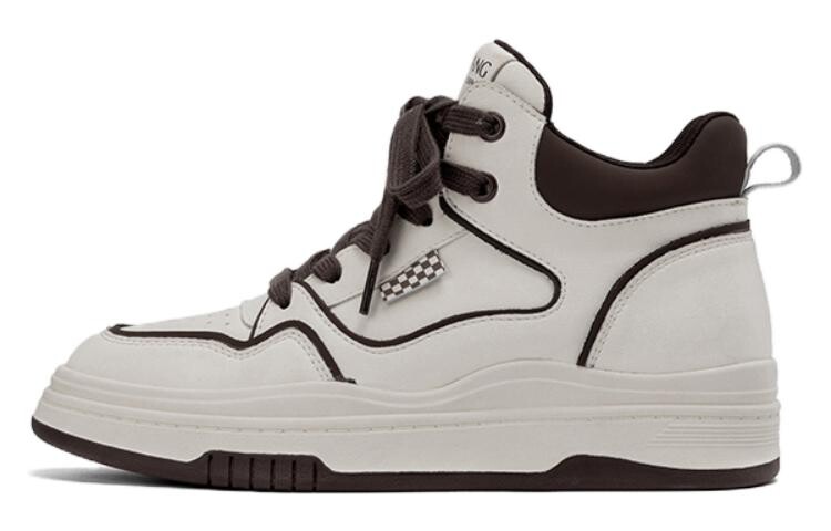 

Кроссовки женские Lifestyle High-Top белого/коричневого цвета Aokang
