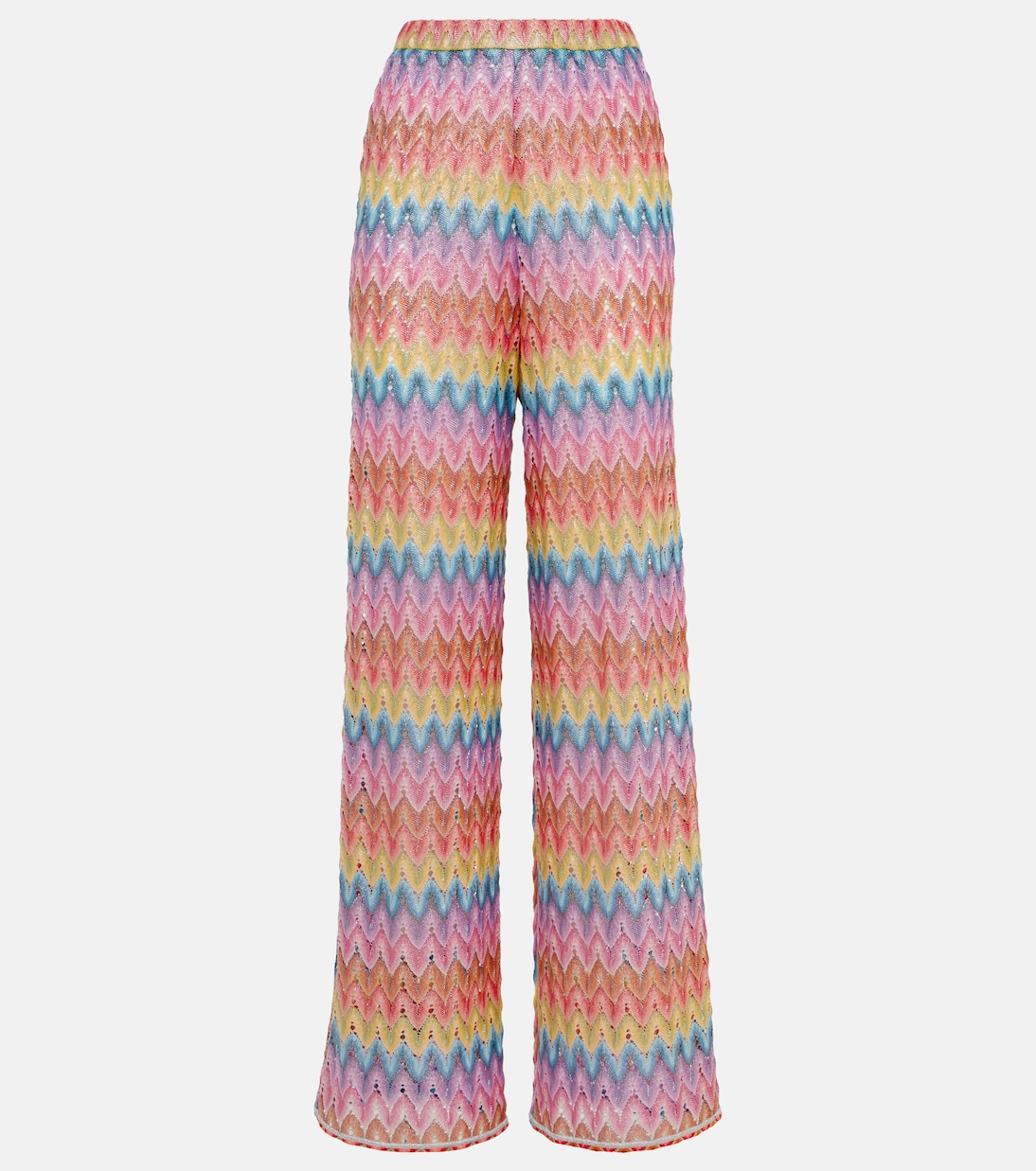 

Брюки-палаццо из зигзагообразной ткани Missoni, Multi Striped