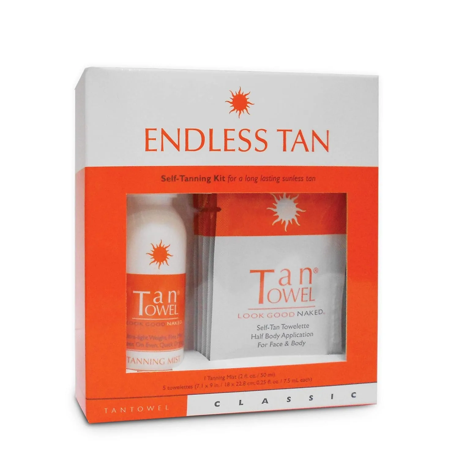 Полотенце для тела Tan Towel Endless Classic, 3,25 жидких унций.