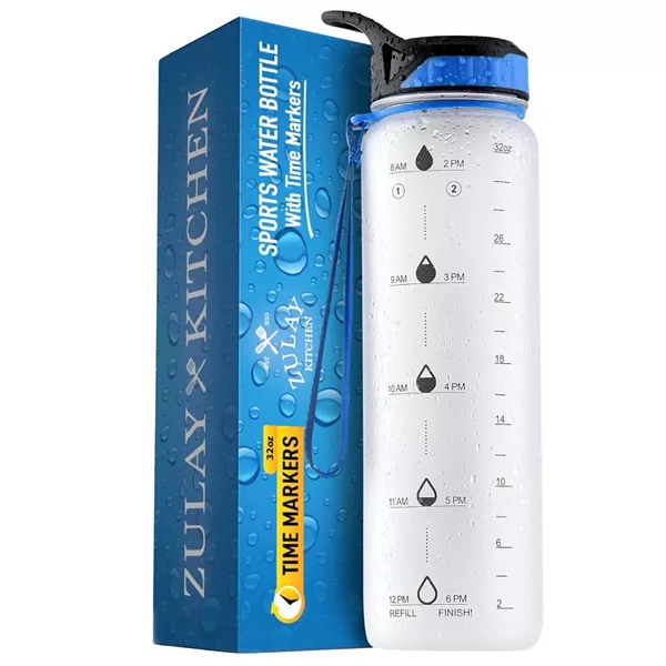 

Бутылка для воды Hydration Nation с отметкой времени, 32 унции Zulay Kitchen, white