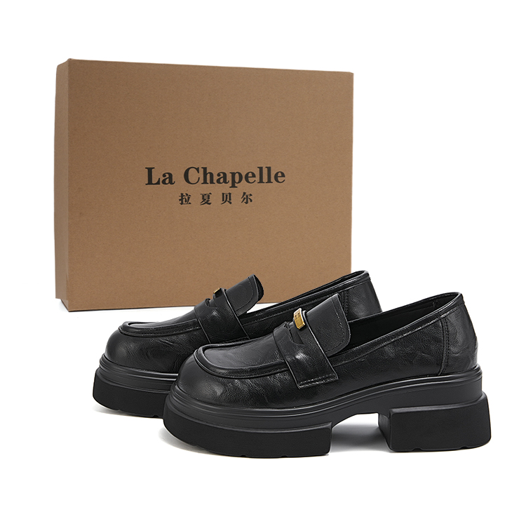 Лоферы 6 см женские La Chapelle, Black