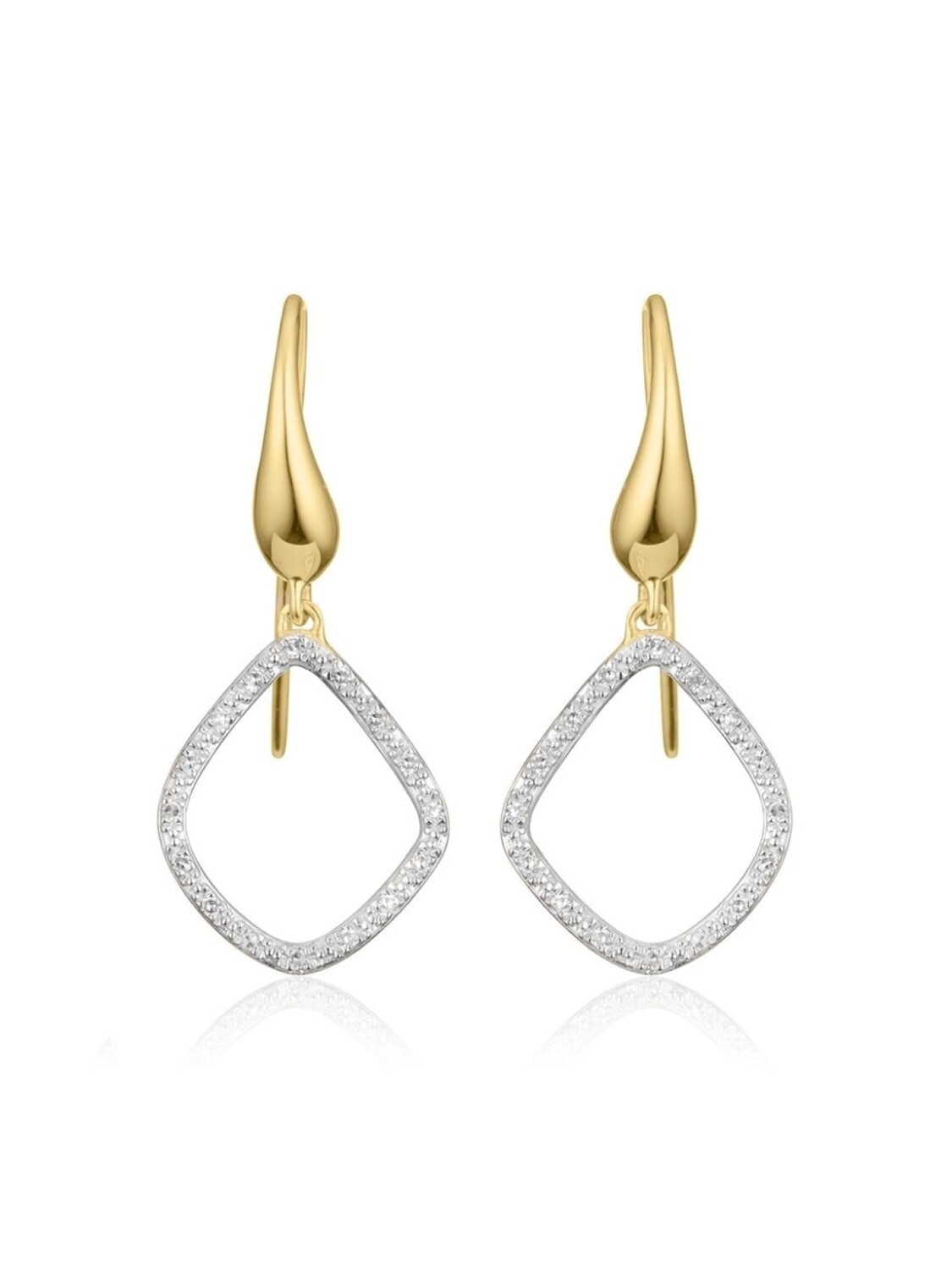 

Серьги Riva Kite Diamond Monica Vinader, золотой