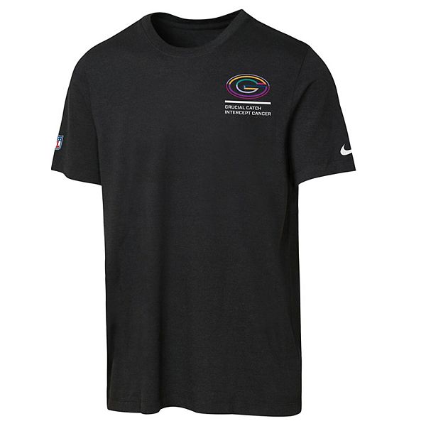 Футболка Youth black green bay packers 2025 NFL Crucial Catch Tri-Blend Dri-FIT Nike — фото 3