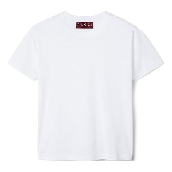 

Футболка cotton jersey t-shirt 'white' Gucci, белый