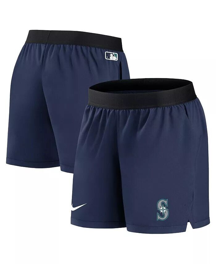 

Женские темно-синие шорты Seattle Mariners Authentic Collection Team Performance Nike