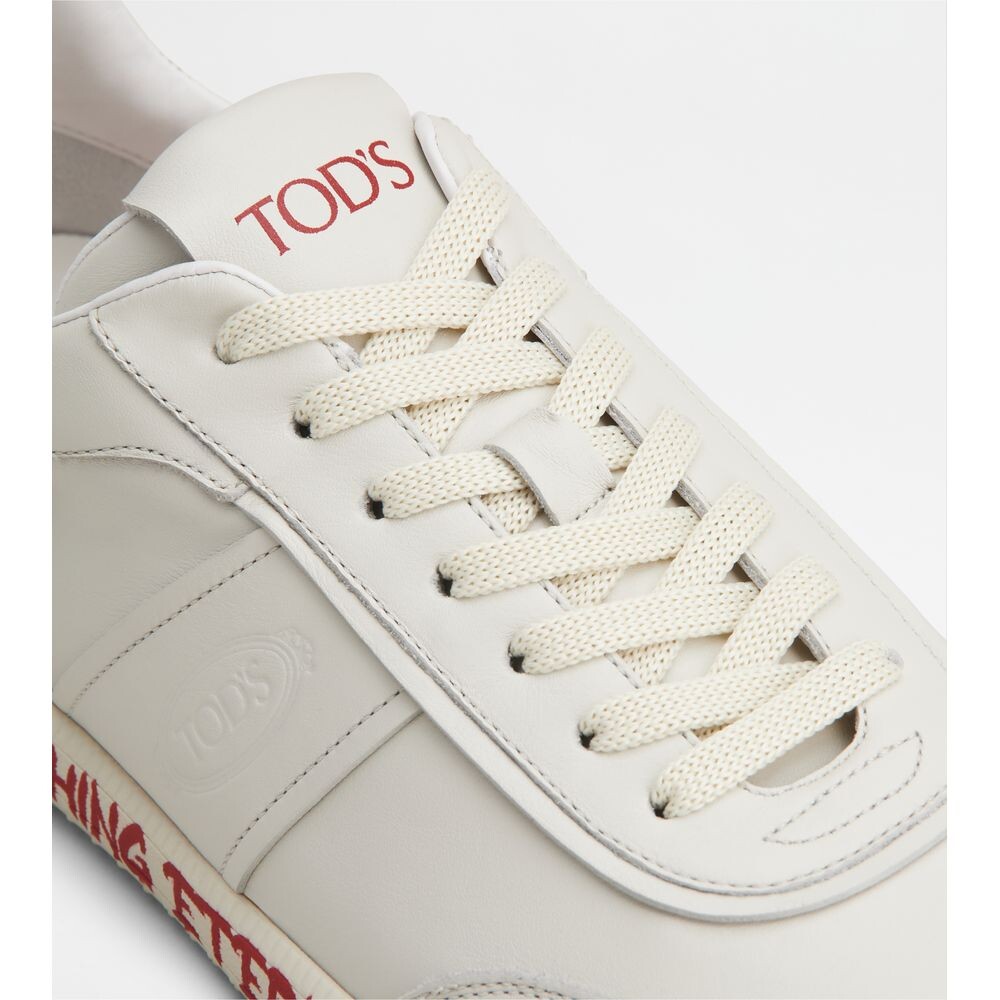 

Кожаные кроссовки Tod's Tabs, цвет Bianco Latte