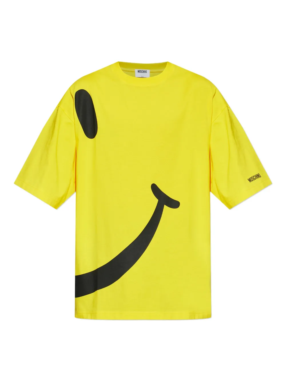 

Футболка с принтом логотипа X SMILEY Moschino, желтый