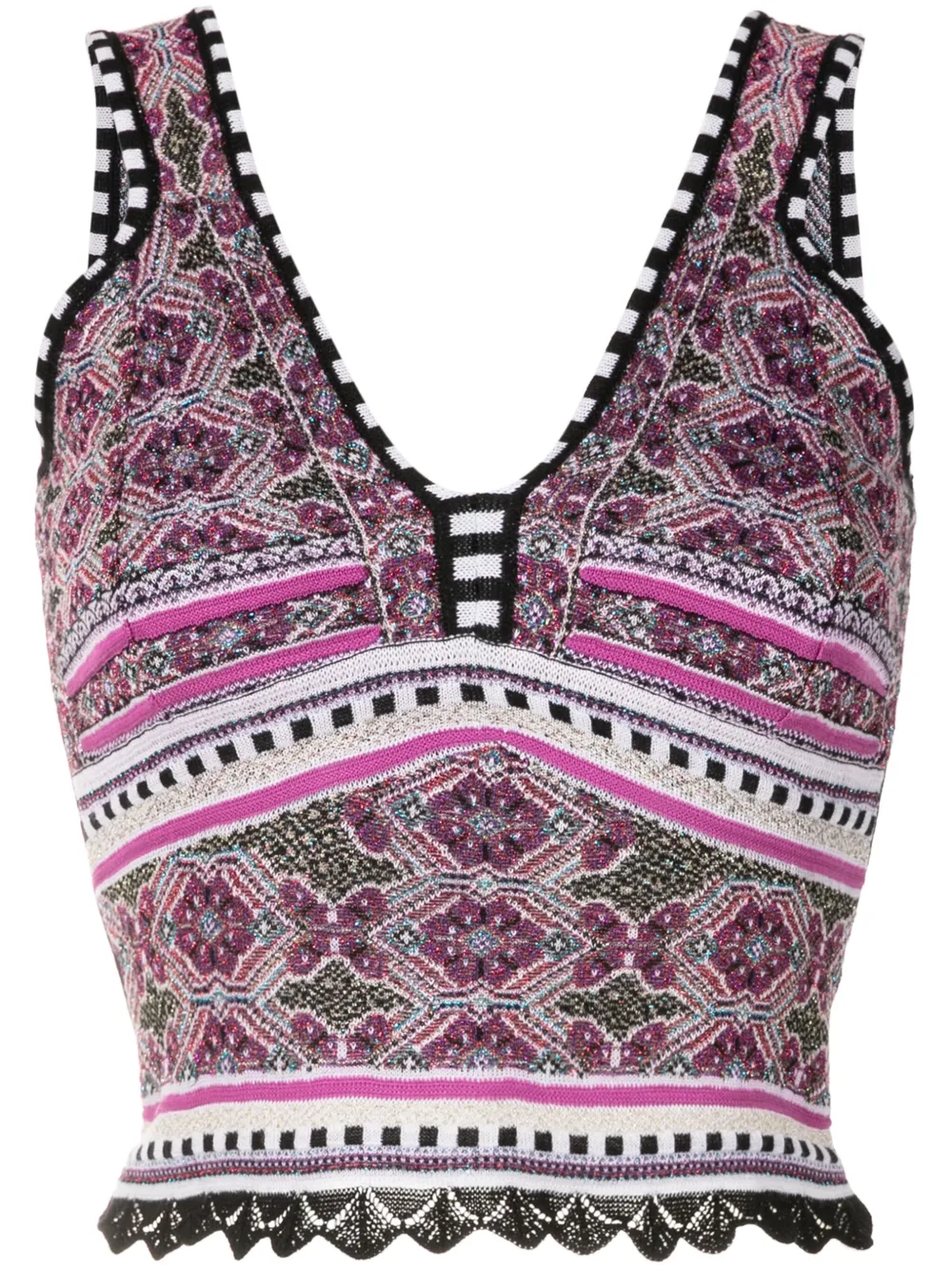 

Топ Letícia вязки интарсия Cecilia Prado, мультиколор