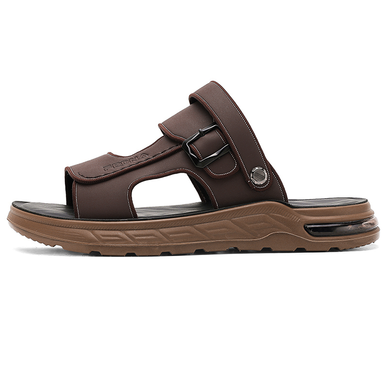 

LONGYING Мужские пляжные сандалии коричневые, цвет Brown