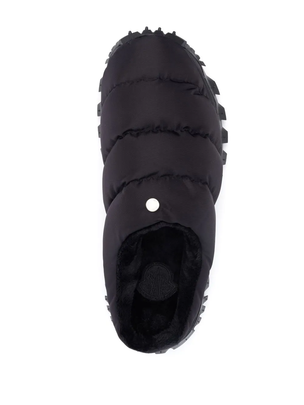 Стеганые шлепанцы с подкладкой из искусственного меха 6 Moncler 1017 Alyx 9Sm, черный — фото 4