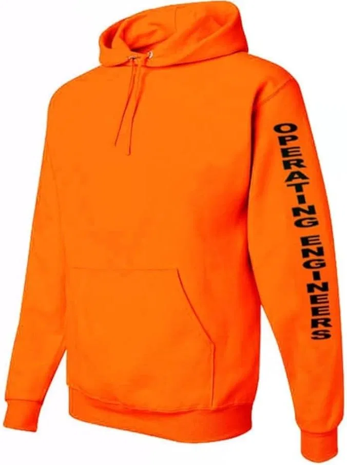Толстовка Unisex Cotton Hoodie Engineers - легкая, подходит для походов, строительных работ, митингов и тренировок на свежем воздухе Generic, оранжевый